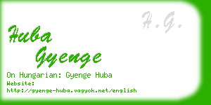 huba gyenge business card